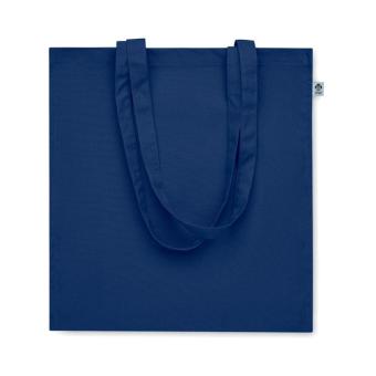 BENTE COLOUR Organic cotton shopping bag Aztec blue