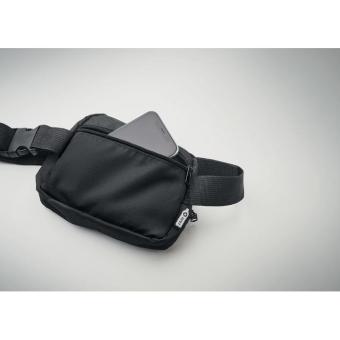 TOSHI 300D RPET polyester waist bag Black
