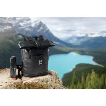 BAI ROLL 15" Rolltop-Rucksack PU Schwarz