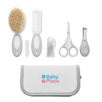 6 piece baby grooming set White