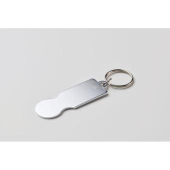 TOKLEY Schlüsselring mit Chip Silber