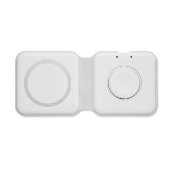 FLIP 2in1 faltbare Ladestation 15W Weiß