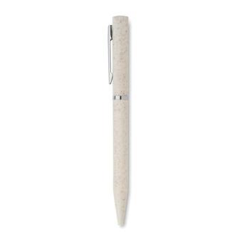 MAIPEN Drehkugelschreiber Stroh/ABS Beige