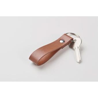 STROKEY Schlüsselring mit Schlaufe PU Braun