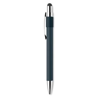 EDD Druckkugelschreiber mit Stylus Marineblau