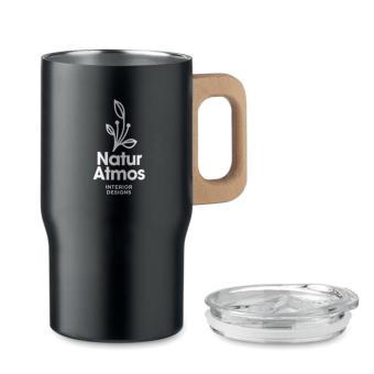 TUMBOO Doppelwandiger Becher 350ml Schwarz