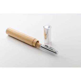 SIDEN Metal twist ball pen in tube Timber