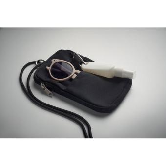 MOBIBOLSA Crossbody-Smartphone-Tasche Schwarz
