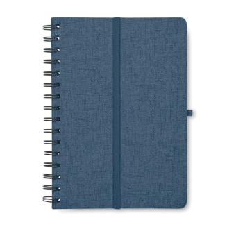 STRATA A5 notebook with phone holder Aztec blue