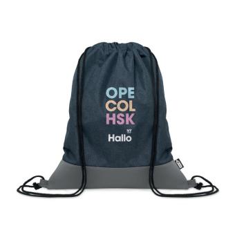 LIBAG RPET PU drawstring bag 2 tone Navy