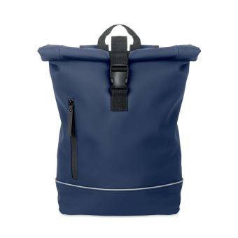 LAPTOSA Laptop 15" roll top PU backpack Aztec blue
