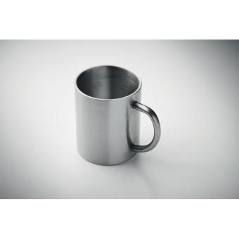 UTIL Recycled stainless steel mug Flat silver