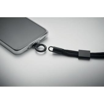NONETTE WRIST RPET phone wrist cord Black