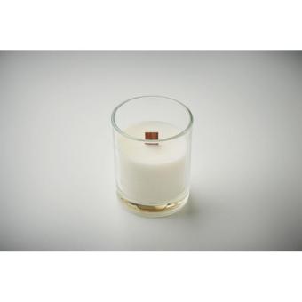 KIVAS WOOD Plant based wax candle 80 gr Transparent