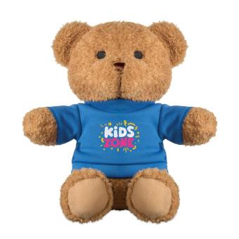 JACKIE Teddy bear with t-shirt 23 cm Aztec blue