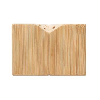 BOTH Bamboo salt & pepper set Timber
