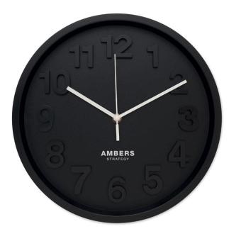 MURO Wanduhr aus PP Schwarz
