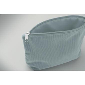 CORDY T Kosmetiktasche Kord-Polyester Hellblau