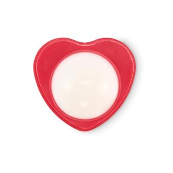 SWEET Heart shape vegan lip balm Red