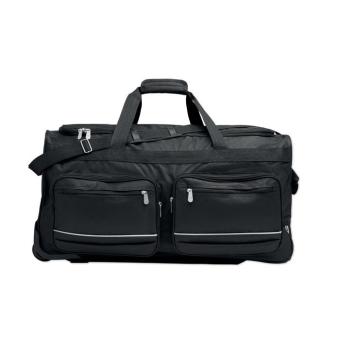 ITFITS Duffle bag trolley 600D RPET Black