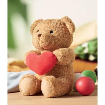 SNUGGLE Teddybär mit Herz 23cm Rot