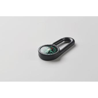 CHACO Outdoor compass with carabiner Black