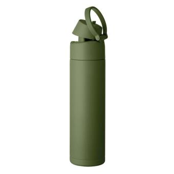 TOIEN TWO Doppelwandige Flasche 500 ml Dunkelgrün
