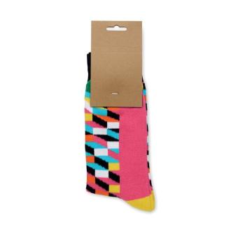 FUNNY M Funny patterned socks Fuchsia