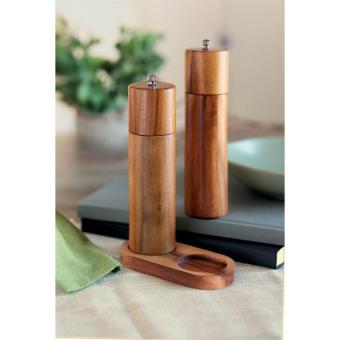 TUCCO SET Acacia salt & pepper grinders Timber