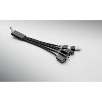 HUBLUE 5in1 Ladekabel Schwarz