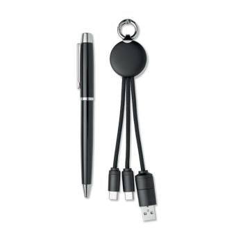 INTWOS 2 piece gift set in box Black