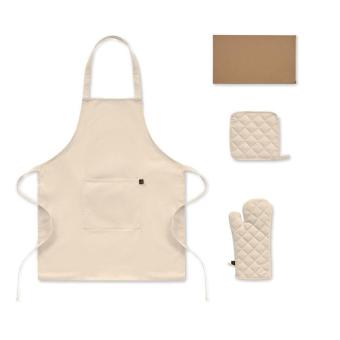 GALA SET Recycled cotton kitchen set Fawn