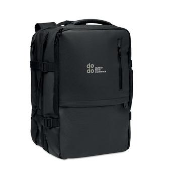 XJUST Erweiterbarer RPET-Rucksack Schwarz