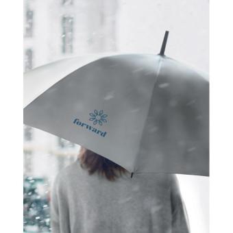 VISIBRELLA Reflektierender Regenschirm Silber matt