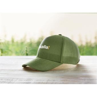 NAIMA CAP Hemp baseball cap 370 gr/m² Green