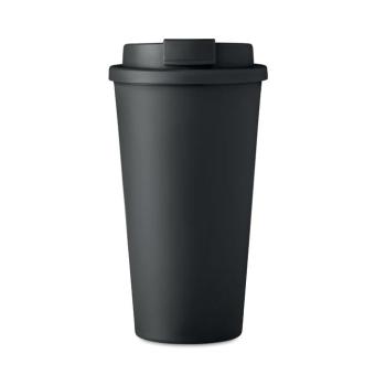 TUESDAY Doppelwandiger Becher 450ml Schwarz