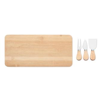 GLENAVY Bamboo Cheese board set Timber