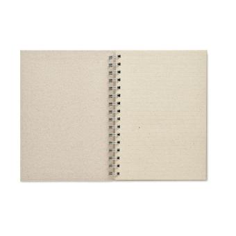 GRASS BOOK DIN A5 Notizbuch Graspapier Beige