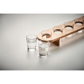 IN A RAW Set of 6 shot glasses Timber