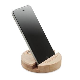 GROW ROUND STAND Birch Wood phone stand Timber