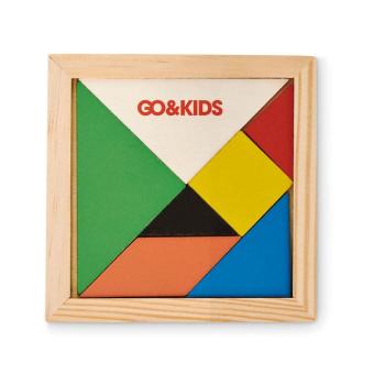 Tangram puzzle in wood Timber