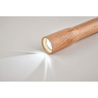 TELES Wooden torch with COB light Timber