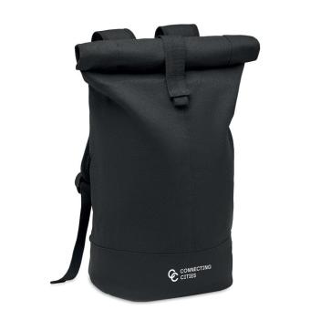 ZURICH ROLL Rolltop-Rucksack Canvas Schwarz