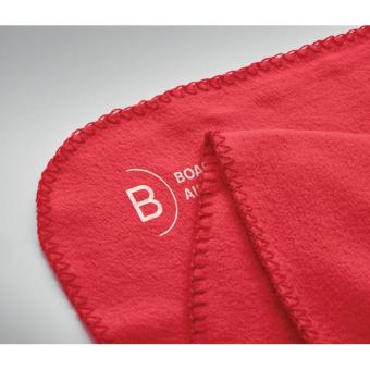 BOGDA RPET fleece blanket 130gr/m² Red