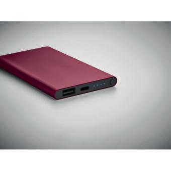 POWERFLAT C 4000mAh Powerbank Typ C Bordeaux