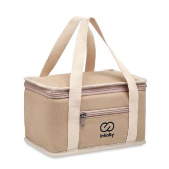 KECIL Kühltasche Canvas für Dosen Beige