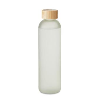 LOM Glasflasche Subli 650ml Transparent weiß