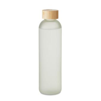 LOM Glasflasche Subli 650ml Transparent weiß