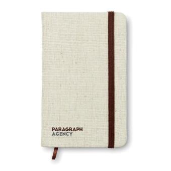 RUNDO + DIN A6 Notizbuch mit Canvas Beige
