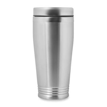 RODEODRIVE Doppelwandiger Isolierbecher 400ml Silber matt